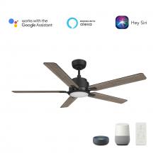  VS605J-L12-BG-1 - Espear 60-inch Smart Ceiling Fan with Romote, Light Kit Included, Works with Google Assistant, Amazo